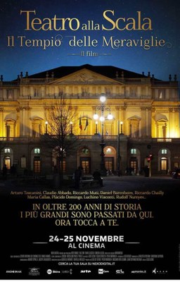 Teatro alla Scala: il tempio delle meraviglie al cinema solo il 24 e 25 novembre