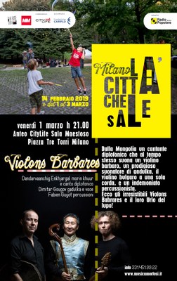 Violons Barbares in concerto a CityLife Anteo