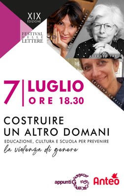 COSTRUIRE UN ALTRO DOMANI | Educazione, cultura e scuola per prevenire la violenza di genere