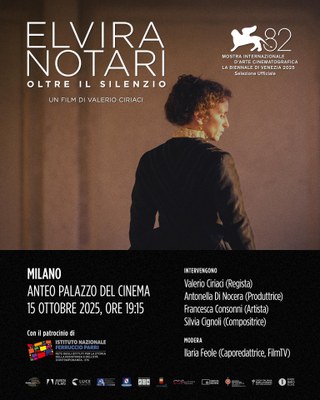 ELVIRA NOTARI - OLTRE IL SILENZIO | Incontro con il regista Valerio Ciriaci e la produttrice Antonella Di Nocera