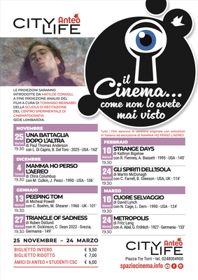 Nuova rassegna IL CINEMA COME NON L'AVETE MAI VISTO