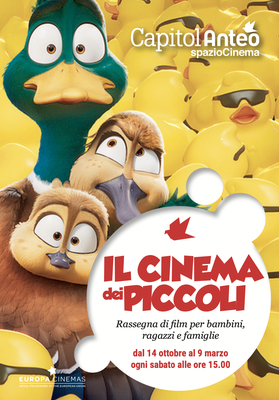 IL CINEMA DEI PICCOLI: rassegna di film per bambini, ragazzi e famiglie 