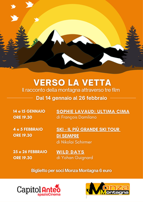 VERSO LA VETTA: Il racconto della montagna attraverso tre film